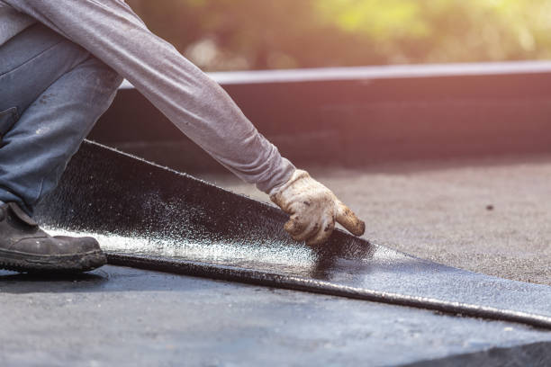 Professional Waterproofing technician working in Kingston, NJ